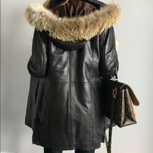 MOVING SALE 🔥 NEW Leather Parka